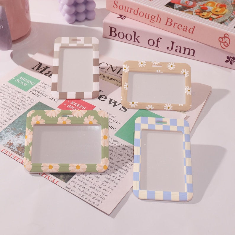 Badge Holder,Slide Closure Id Holder,Pretty ID Holder,Transparent Card Protector